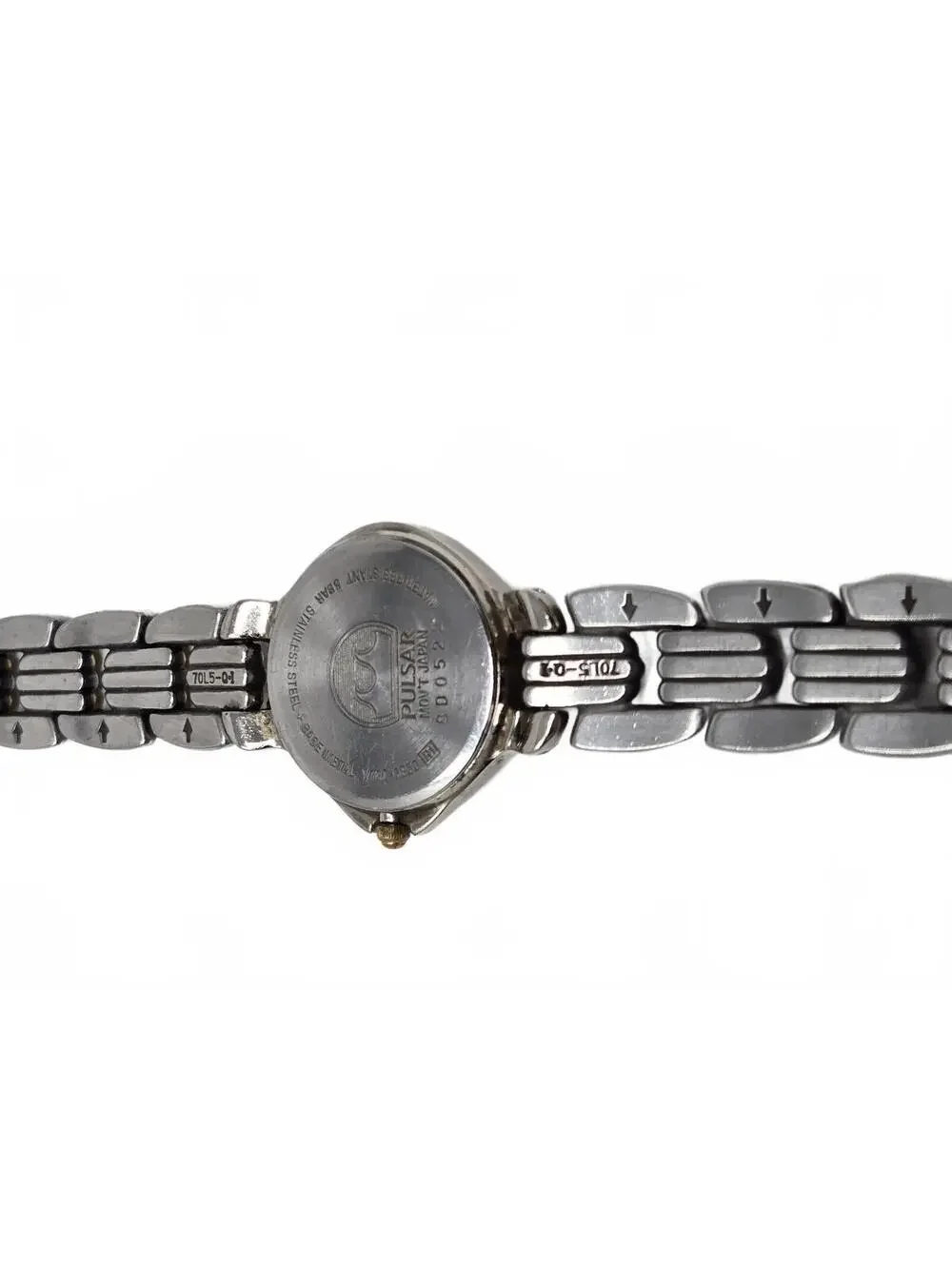 Vintage Pulsar Two-Tone Stainless Steel Women's Dress Watch with White Dial